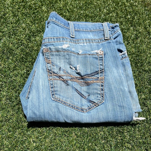VTG 00’s Cinch Distressed Mens Blue Jeans - Picture 1 of 8